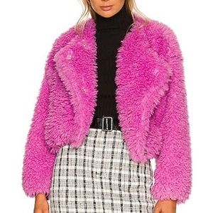 Free People - Pink Teddy Jacket